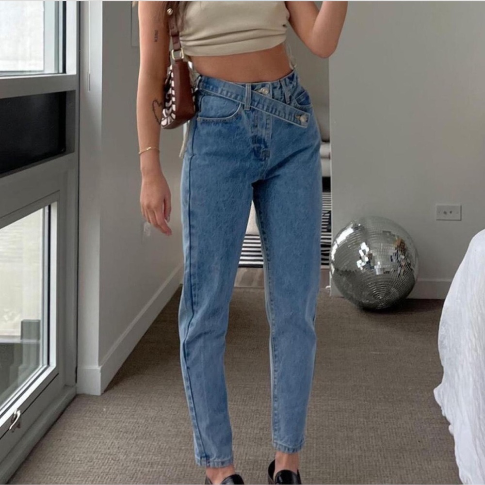 Princess Polly High Rise Blue Jeans
